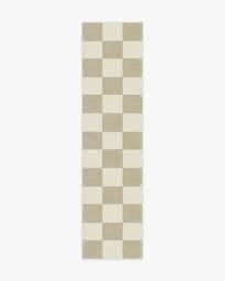 Jaque Checkered Stone Rug Beige - 60x90 - Machine Washable Area Rug - Kid & Pet Friendly - Indoor Rugs - Ruggable - thumbnail 2