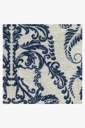 Dark Side Damask Delft Blue Rug - 75x305 - Machine Washable Area Rug - Kid & Pet Friendly - Indoor Rugs - Ruggable - thumbnail 3