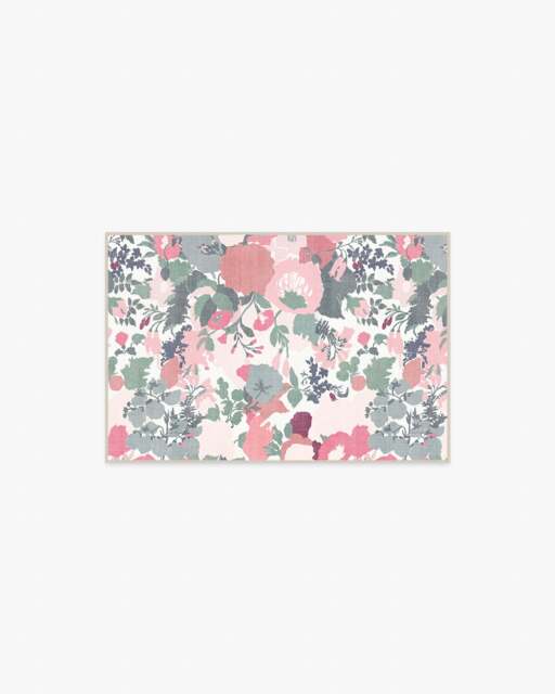 Parchment Shadow Pink Rug by Liberty - 60x90 - Machine Washable Area Rug - Kid & Pet Friendly - Indoor Rugs - Ruggable - image 1
