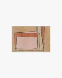 Ari Natural Multicolour Rug - 60x90 - Machine Washable Area Rug - Kid & Pet Friendly - Indoor Rugs - Ruggable - thumbnail 1