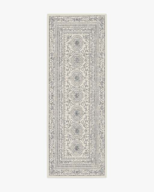 Gisele Ivory & Soft Charcoal Rug - 75x215 - Machine Washable Area Rug - Kid & Pet Friendly - Indoor Rugs - Ruggable - image 1