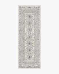 Gisele Ivory & Soft Charcoal Rug - 75x215 - Machine Washable Area Rug - Kid & Pet Friendly - Indoor Rugs - Ruggable - thumbnail 1