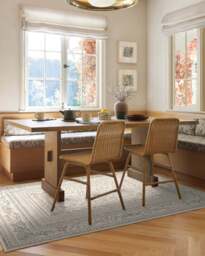 Gisele Ivory & Soft Charcoal Rug - 75x215 - Machine Washable Area Rug - Kid & Pet Friendly - Indoor Rugs - Ruggable - thumbnail 2