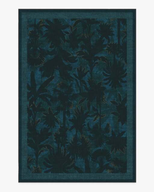 Twilight Forest Midnight Rug by Matthew Williamson - 185x275 - Machine Washable Area Rug - Kid & Pet Friendly - Indoor Rugs - Ruggable - image 1