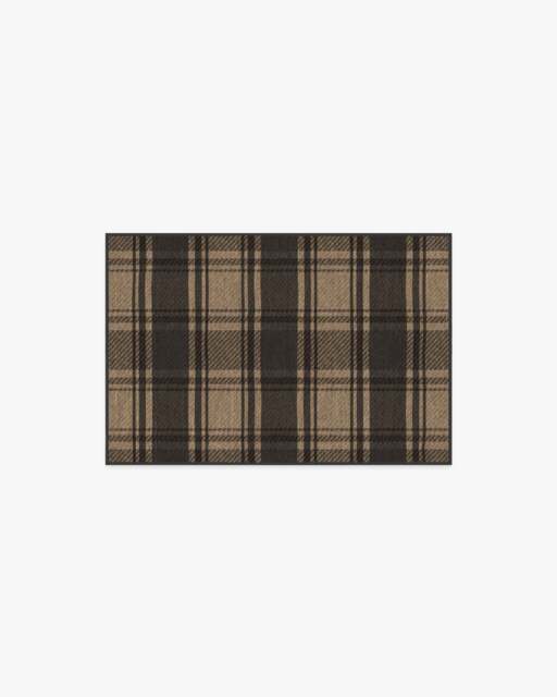 Easton Plaid Charcoal & Natural Rug - 60x90 - Machine Washable Area Rug - Kid & Pet Friendly - Indoor Rugs - Ruggable - image 1