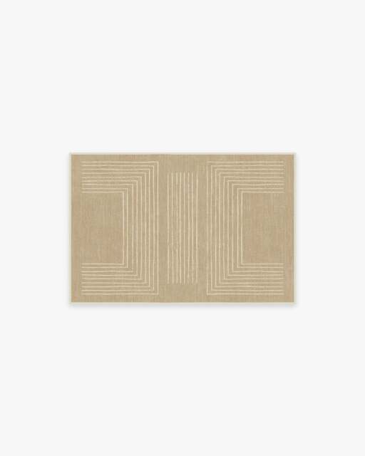 Valencia Natural Flatwoven Rug - 60x90 - Machine Washable Area Rug - Kid & Pet Friendly - Indoor Rugs - Ruggable