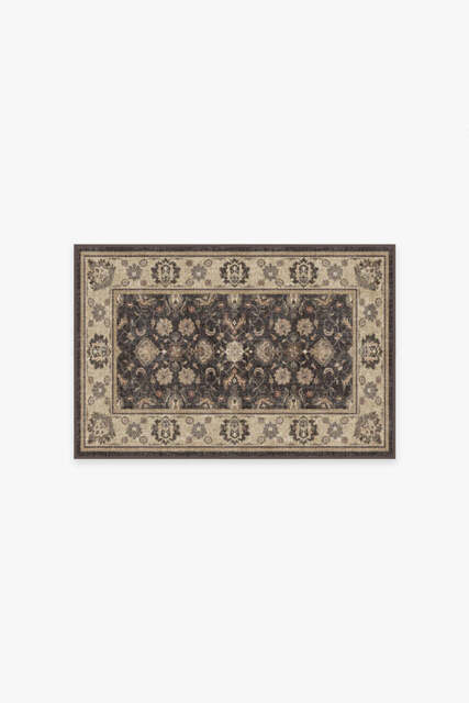 Odette Dark Wood Rug Black - 60x90 - Machine Washable Area Rug - Kid & Pet Friendly - Indoor Rugs - Ruggable - image 1