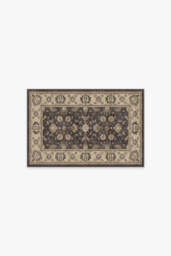Odette Dark Wood Rug Black - 60x90 - Machine Washable Area Rug - Kid & Pet Friendly - Indoor Rugs - Ruggable - thumbnail 1