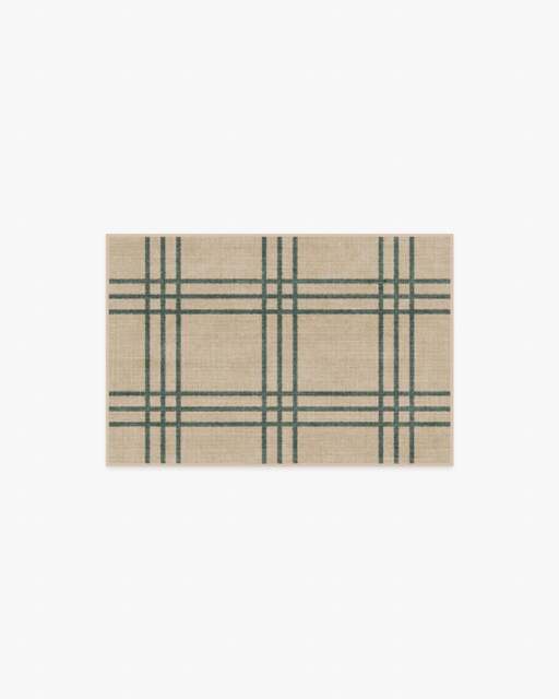 Pierre Olive & Natural Rug - 60x90 - Machine Washable Area Rug - Kid & Pet Friendly - Indoor Rugs - Ruggable - image 1
