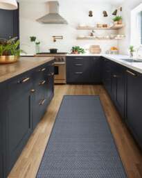 Tillie Solid Soft Navy Re-Jute Rug - 75x215 - Machine Washable Area Rug - Kid & Pet Friendly - Indoor Rugs - Ruggable - thumbnail 2
