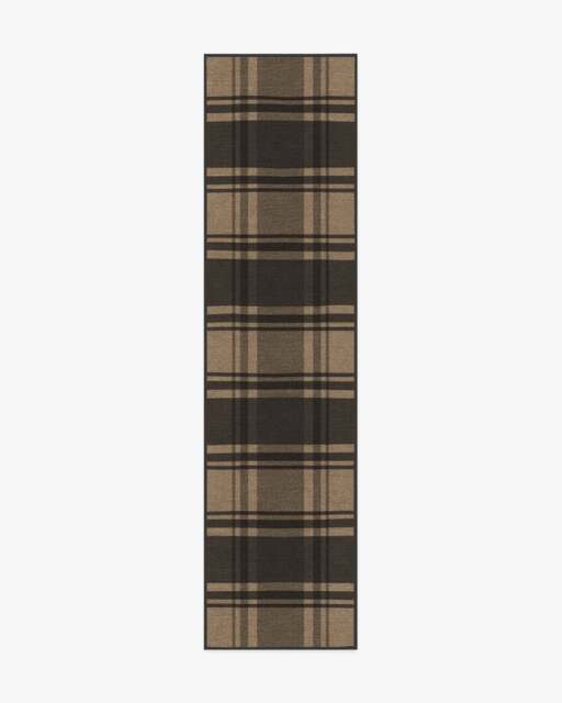 Easton Plaid Charcoal & Natural Tufted Rug - 75x305 - Machine Washable Area Rug - Kid & Pet Friendly - Indoor Rugs - Ruggable - image 1