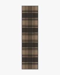 Easton Plaid Charcoal & Natural Tufted Rug - 75x305 - Machine Washable Area Rug - Kid & Pet Friendly - Indoor Rugs - Ruggable - thumbnail 1