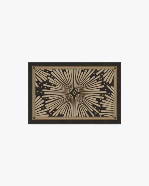 Gatsby Black & Gold Rug by Jonathan Adler - 60x90 - Machine Washable Area Rug - Kid & Pet Friendly - Indoor Rugs - Ruggable - image 1