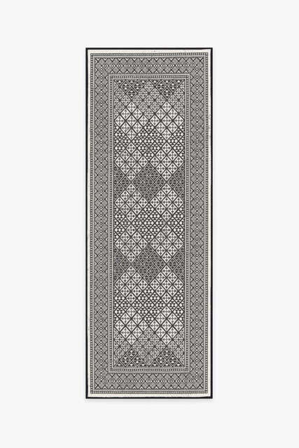 Loseta Black Outdoor Rug - 75x215 - Machine Washable Area Rug - Kid & Pet Friendly - Indoor Rugs - Ruggable - image 1