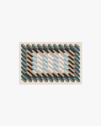 Echo Slate Blue Flatwoven Rug - 60x90 - Machine Washable Area Rug - Kid & Pet Friendly - Indoor Rugs - Ruggable - thumbnail 1
