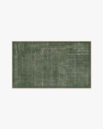 Linear Oasis Green Rug - 60x90 - Machine Washable Area Rug - Kid & Pet Friendly - Indoor Rugs - Ruggable - thumbnail 2