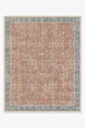Celestine Coral Flatwoven Rug - 245x305 - Machine Washable Area Rug - Kid & Pet Friendly - Indoor Rugs - Ruggable - thumbnail 1