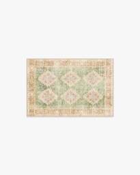 Zosia Sage & Gold Flatwoven Rug - 60x90 - Machine Washable Area Rug - Kid & Pet Friendly - Indoor Rugs - Ruggable - thumbnail 1