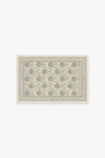 Kelmscott Tree Green Rug by Morris & Co. - 60x90 - Machine Washable Area Rug - Kid & Pet Friendly - Indoor Rugs - Ruggable - image 1