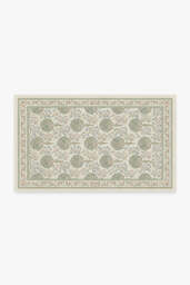 Kelmscott Tree Green Rug by Morris & Co. - 60x90 - Machine Washable Area Rug - Kid & Pet Friendly - Indoor Rugs - Ruggable - thumbnail 2
