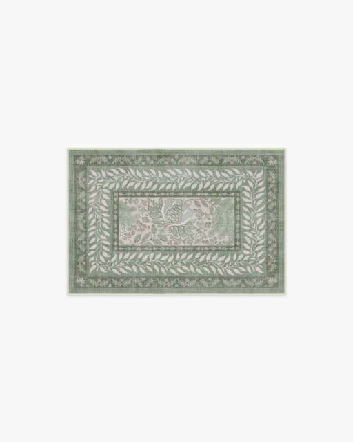 Provence Sage Rug - 60x90 - Machine Washable Area Rug - Kid & Pet Friendly - Indoor Rugs - Ruggable - image 1