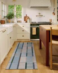 Quincy Soft Blue Rug - 60x90 - Machine Washable Area Rug - Kid & Pet Friendly - Indoor Rugs - Ruggable - thumbnail 2