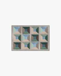 Hedra Soft Teal Flatwoven Rug - 60x90 - Machine Washable Area Rug - Kid & Pet Friendly - Indoor Rugs - Ruggable - thumbnail 1