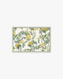 Heidi Green & Lemon Rug - 60x90 - Machine Washable Area Rug - Kid & Pet Friendly - Indoor Rugs - Ruggable - thumbnail 1