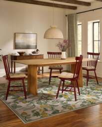 Heidi Green & Lemon Rug - 60x90 - Machine Washable Area Rug - Kid & Pet Friendly - Indoor Rugs - Ruggable - thumbnail 2