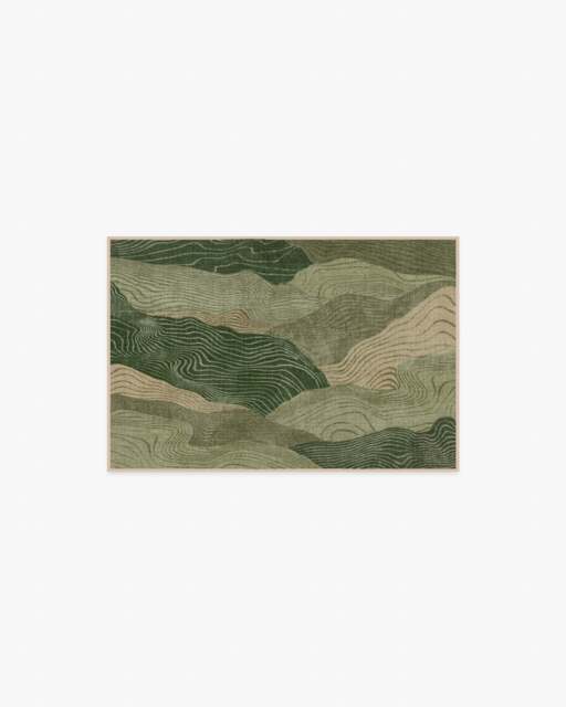 Mirage Sage & Tan Flatwoven Rug - 60x90 - Machine Washable Area Rug - Kid & Pet Friendly - Indoor Rugs - Ruggable - image 1