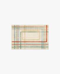 Callie Cream Multicolour Rug Beige - 60x90 - Machine Washable Area Rug - Kid & Pet Friendly - Indoor Rugs - Ruggable - thumbnail 1
