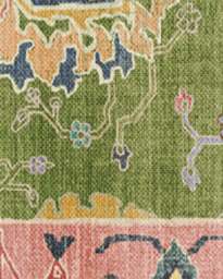 Mehr Green & Soft Pink Outdoor Rug - 75x305 - Machine Washable Area Rug - Kid & Pet Friendly - Indoor Rugs - Ruggable - thumbnail 2