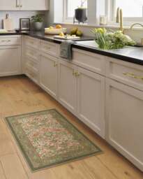 Strawberry Thief Sage & Rose Flatwoven Rug by Morris & Co. - 60x90 - Machine Washable Area Rug - Kid & Pet Friendly - Indoor Rugs - Ruggable - thumbnail 2