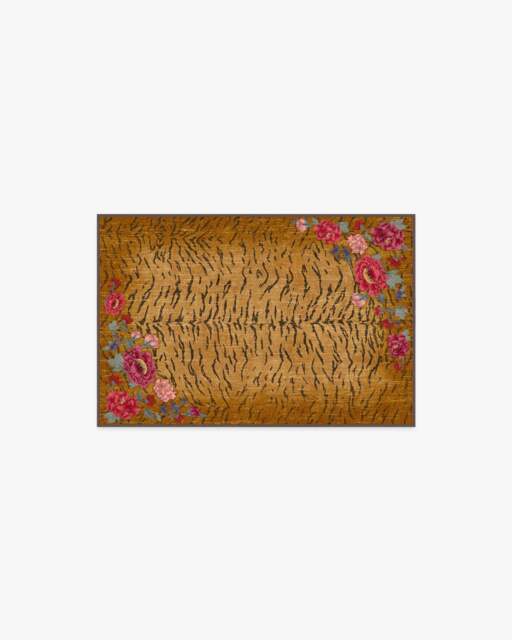 Bengal Bloom Multicolour Rug by Gracie Orange - 60x90 - Machine Washable Area Rug - Kid & Pet Friendly - Indoor Rugs - Ruggable - image 1