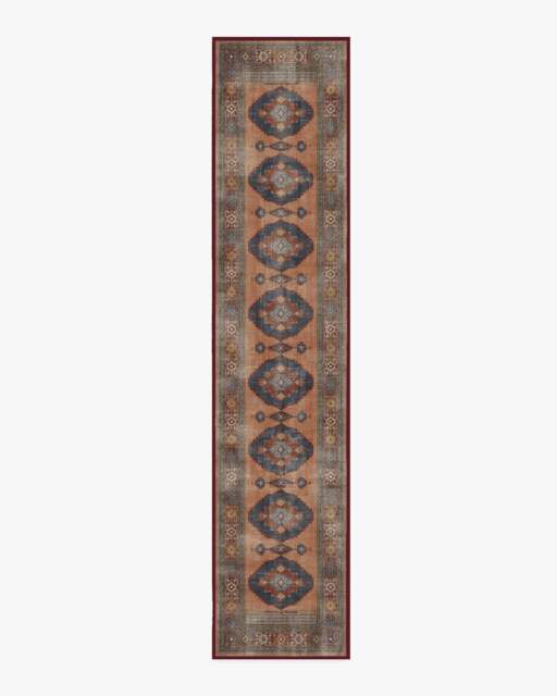Marcela Copper Coral Rug - 75x365 - Machine Washable Area Rug - Kid & Pet Friendly - Indoor Rugs - Ruggable - image 1