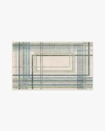 Callie Blue & Green Rug - 60x90 - Machine Washable Area Rug - Kid & Pet Friendly - Indoor Rugs - Ruggable - thumbnail 2