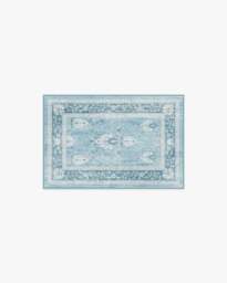 Serafina Blue Flatwoven Rug - 60x90 - Machine Washable Area Rug - Kid & Pet Friendly - Indoor Rugs - Ruggable - thumbnail 1