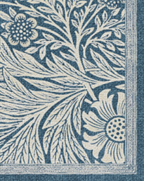 Marigold Blue Rug by Morris & Co. - 75x365 - Machine Washable Area Rug - Kid & Pet Friendly - Indoor Rugs - Ruggable - thumbnail 3