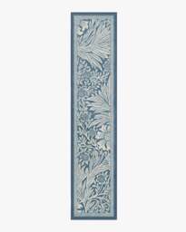 Marigold Blue Rug by Morris & Co. - 75x365 - Machine Washable Area Rug - Kid & Pet Friendly - Indoor Rugs - Ruggable