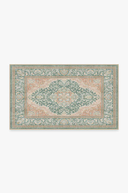 Allura Copper Sage Outdoor Rug - 90x150 - Machine Washable Area Rug - Kid & Pet Friendly - Indoor Rugs - Ruggable - image 1