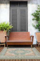 Allura Copper Sage Outdoor Rug - 90x150 - Machine Washable Area Rug - Kid & Pet Friendly - Indoor Rugs - Ruggable - thumbnail 2