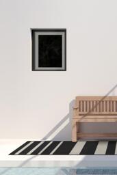 Sailmaker Stripe Black Outdoor Rug - 275x365 - Machine Washable Area Rug - Kid & Pet Friendly - Outdoor Rugs - Ruggable - thumbnail 2
