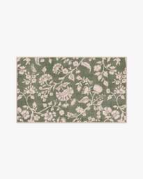 Brenna Olive Green & Cream Rug - 60x90 - Machine Washable Area Rug - Kid & Pet Friendly - Indoor Rugs - Ruggable - thumbnail 2
