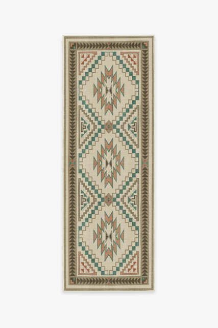 Desert Sunrise Outdoor Rug Beige - 75x215 - Machine Washable Area Rug - Kid & Pet Friendly - Outdoor Rugs - Ruggable