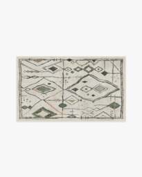 Saguaro Trail Cream & Sage Flatwoven Rug - 60x90 - Machine Washable Area Rug - Kid & Pet Friendly - Indoor Rugs - Ruggable - thumbnail 2