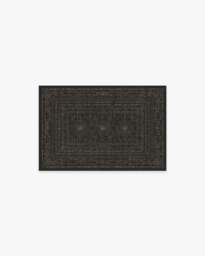 Gisele Soft Black Rug - 60x90 - Machine Washable Area Rug - Kid & Pet Friendly - Indoor Rugs - Ruggable - thumbnail 1