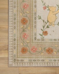 Pooh's Meadow Cream Rug Beige - 90x150 - Machine Washable Area Rug - Kid & Pet Friendly - Indoor Rugs - Ruggable - thumbnail 4