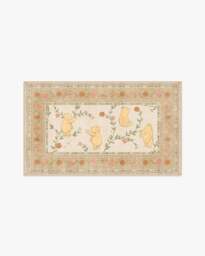 Pooh's Meadow Cream Multicolour Rug Beige - 90x150 - Machine Washable Area Rug - Kid & Pet Friendly - Indoor Rugs - Ruggable - thumbnail 1