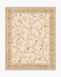Pooh's Meadow Cream Multicolour Rug Beige - 90x150 - Machine Washable Area Rug - Kid & Pet Friendly - Indoor Rugs - Ruggable - thumbnail 2