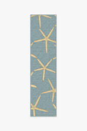 Starfish Pale Blue Rug - 60x90 - Machine Washable Area Rug - Kid & Pet Friendly - Indoor Rugs - Ruggable - thumbnail 2